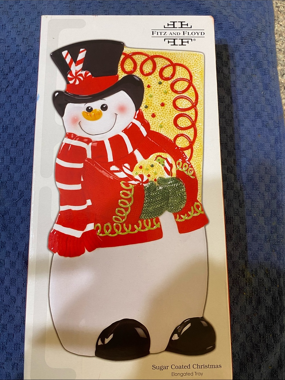 Christmas snowman plate Fitz & Floyd
